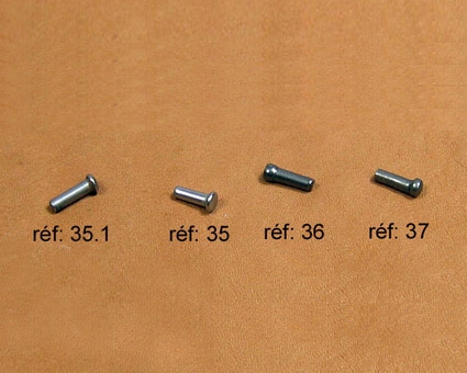 A35.1 - Rivet musique L8mm diam.2mm A35.1 - Rivet musique L8mm diam.2mm