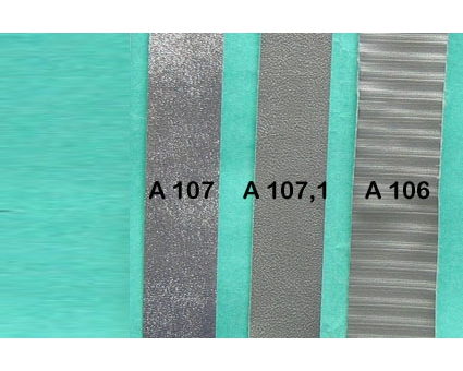 A107.1 - Bandelette de soufflet Argent lisse (prix au mètre) A107.1 - Bandelette de soufflet Argent lisse (prix au mètre)