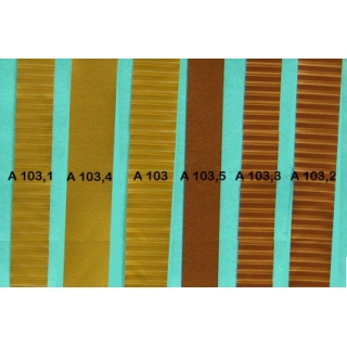 A103.3 - Bandelette de soufflet Bronze strié