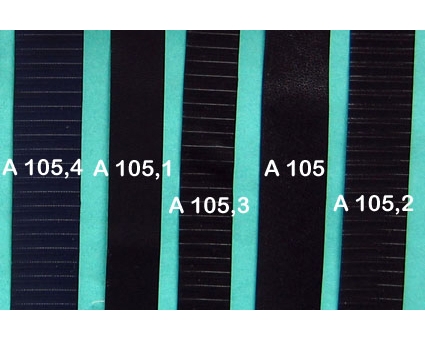 A105 - Bandelette de soufflet Noir lisse 24mm (prix au mètre) A105 - Bandelette de soufflet Noir lisse 24mm (prix au mètre)