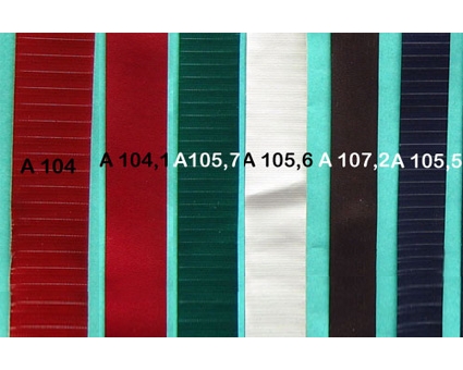 A104.1 - Bandelette de soufflet Rouge lisse 24mm (prix au mètre)