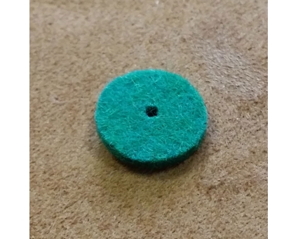 A82 - Feutre de bouton chant Vert 14mm A82 - Feutre de bouton chant Vert 14mm