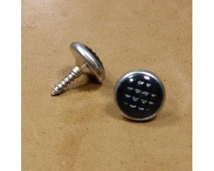 A123.1 - Bouton repère basse cerclé Nacré Noir A123.1 - Bouton repère basse cerclé Nacré Noir