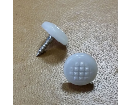 A124 - Bouton repère basse non cerclé Blanc A124 - Bouton repère basse non cerclé Blanc