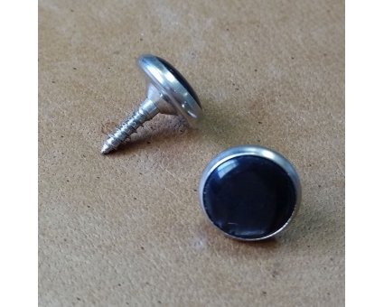 A115 - Bouton basse cerclé Nacré Noir A115 - Bouton basse cerclé Nacré Noir