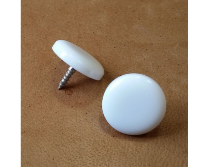 A173 - Bouton chant non cerclé Blanc Perlé A173 - Bouton chant non cerclé Blanc Perlé