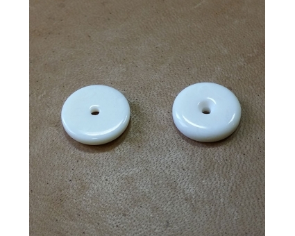 A277 - Bouton chant Ivoire Perlé troué (D14.8mm) A277 - Bouton chant Ivoire Perlé troué (D14.8mm)
