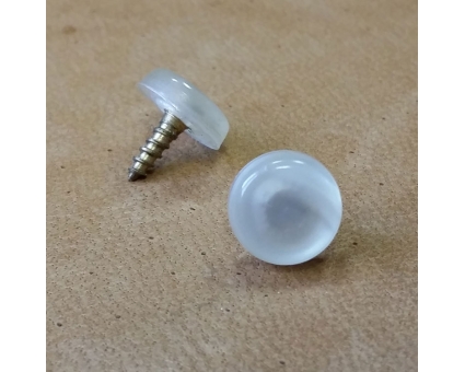 A117.3 - Bouton basse non cerclé nacré Blanc A117.3 - Bouton basse non cerclé nacré Blanc