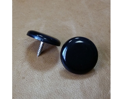 A150.15 - Bouton chant non cerclé Noir Perlé A150.15 - Bouton chant non cerclé Noir Perlé