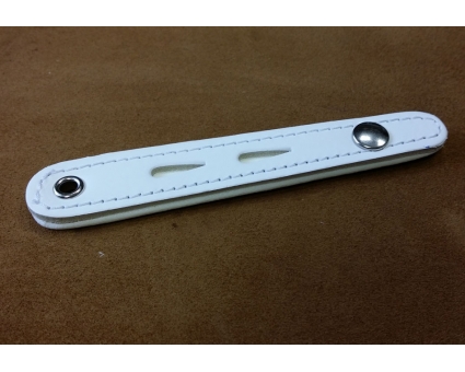 A97.1 - Attache souflet chromé Blanc Skaï A97.1 - Attache souflet chromé Blanc Skaï