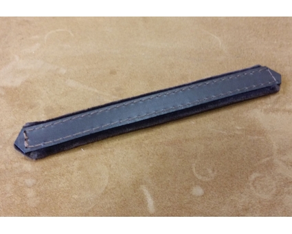 A297.4 - Lanière soufflet diatonique en cuir et velours Noir A297.4 - Lanière soufflet diatonique en cuir et velours Noir