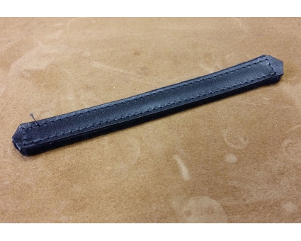 A257 - Lanière soufflet diatonique en cuir et velours Noir A257 - Lanière soufflet diatonique en cuir et velours Noir